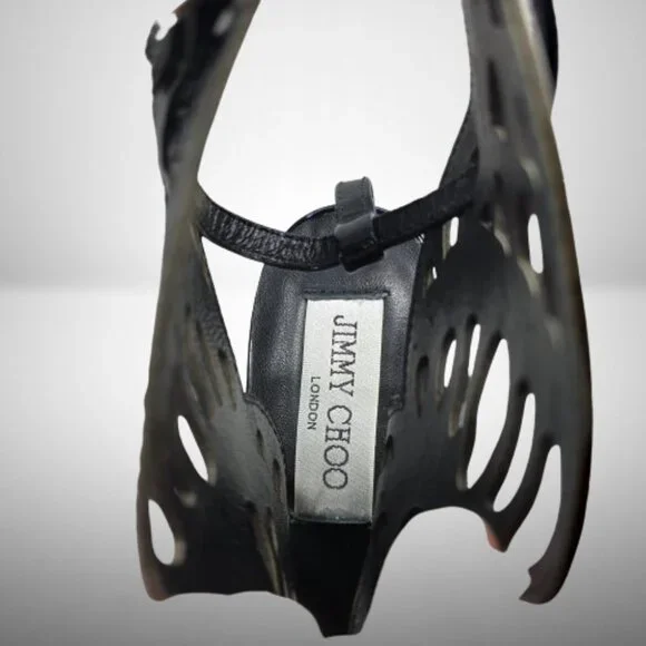 Jimmy Choo Patent Leather Gladiator Sandals Size: 37 - New - Picture 6 of 14